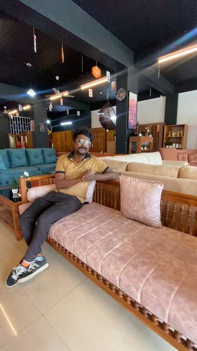 3+1+1 Wooden Sofa 
contact -7594913218