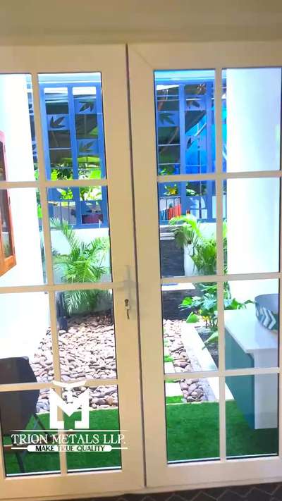 Courtyard work
Site @kannur
Client: Mr. SREEYUSH
 #interior_courtyard  #GlassBalconyRailing  #metalart  #upvcdoors  #NaturalGrass