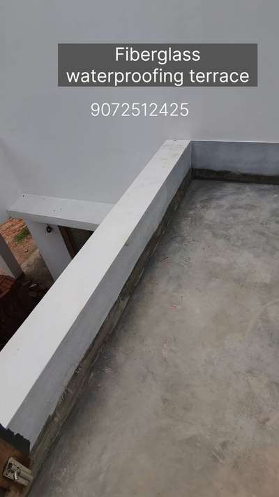 Fiberglass Terrace Waterproofing  #fiberglass  #terracewaterproofing