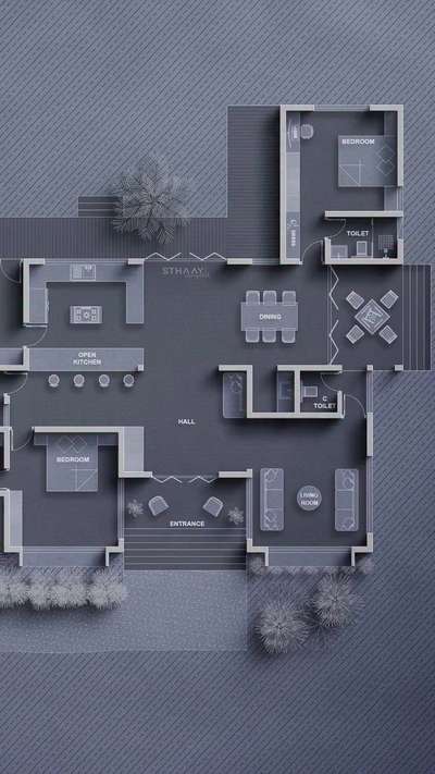 Modern 2BHK House Plan for 6–8 Cent Plot 🏡 | Kerala Style Compact Home Design
⁣This elegant 2BHK floor plan is a perfect blend of functionality and modern aesthetics. With a spacious open kitchen, dedicated work area, attached garage, and seamless indoor-outdoor flow, it’s designed for families who value comfort and style.⁣
⁣
Ideal for those building on a 6 to 8 cent plot, this design offers the best of Kerala’s tropical architecture,minimal, airy, and efficient.⁣
⁣
✨ Crafted by Kerala’s Most Followed Architectural Firm
📐 2 Bedrooms | Living | Dining | 3 Toilets | Work Area | Garage
📍 Perfect for 6–8 cents
📩 DM us to get this plan customized
🔖 Save & share for your future home goals
👇
Follow @sthaayi_design_lab #Kerala’s most followed architectural firm for more modern, tropical, and timeless home designs.⁣

#2BHKHousePlan #KeralaHomeDesign #ModernKeralaHouse #6CentHousePlan #8CentPlotDesign #SthaayiDesignLab  #TropicalHouseDesign #2243