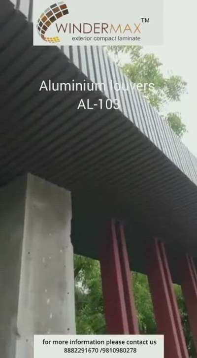 Aluminium louvers real sites