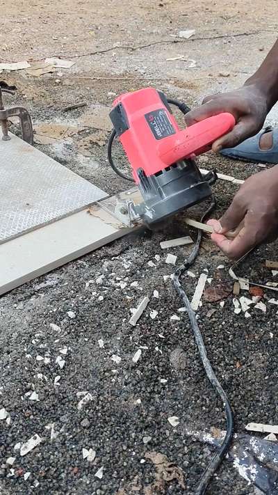 Kichen slab 45°cutting  #KitchenTiles #nanowhite #imported_tiles_colection