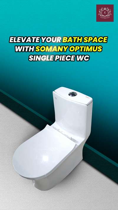 Somany Optimus Rimless Wash down Single piece @Kohinoor Electrical and sanitary Changanacherry