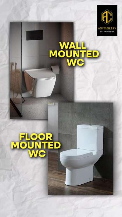 WALL MOUNTED WC or FLOOR MOUNTED WC⁉️which one is better?!!!

OUR SERVICES 🤍

*CONSTRUCTION
*BUILDING PERMIT WORK
*ESTIMATE
*3D,2D plan 
*LAND MEASURING 
*SUPERVISION
*INTERIOR WORK

 

#bathroom #toilet #interior #home #asymmetrygroup