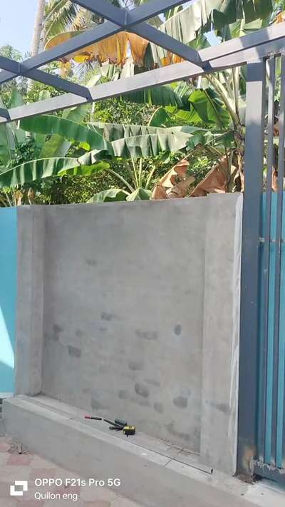 Open porch polycarbonate structure work