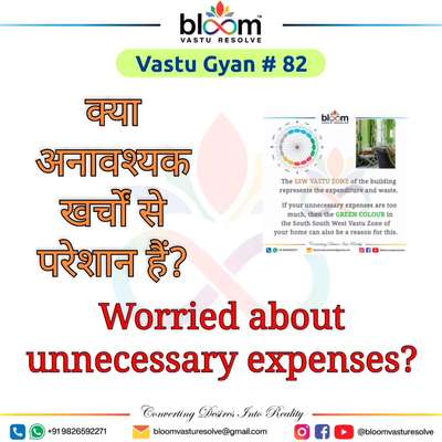 Your queries and comments are always welcome.
For more Vastu please follow @bloomvasturesolve
on YouTube, Instagram & Facebook
.
.
For personal consultation, feel free to contact certified MahaVastu Expert through
M - 9826592271
Or
bloomvasturesolve@gmail.com

#vastu 
#mahavastu #mahavastuexpert
#bloomvasturesolve
#vastuforhome
#vastuformoney
#vastureels
#health
#vastulogy
#वास्तु
#vastuexpert
#painting
#wallpainting
#wallcolour
#expenditure