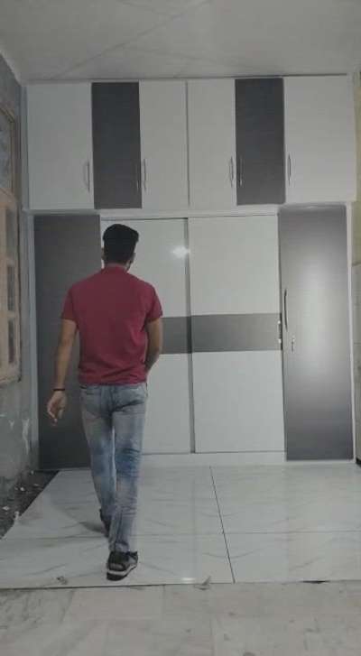 #aluminium  #WardrobeDesigns  #white&grey  #viral