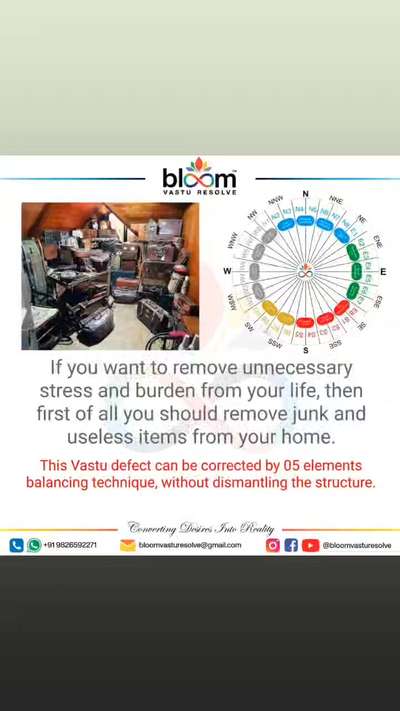 Your queries and comments are always welcome.
For more Vastu please follow @bloomvasturesolve
on YouTube, Instagram & Facebook
.
.
For personal consultation, feel free to contact certified MahaVastu Expert through
M - 9826592271
Or
bloomvasturesolve@gmail.com

#vastu 
#mahavastu #mahavastuexpert
#bloomvasturesolve
#vastuforhome
#vastureels
#vastulogy
#वास्तु
#vastuexpert
#sress
#myhome
#vastudosh
#clutter
#positivevibes