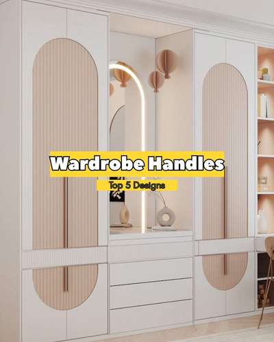 Wardrobe handles 

top 5 handle designs for your wardrobe..... select the perfect one. 

#wardrobe #bedroom #designs #designideas #interior #interiorstylist #BedroomDesigns #wardrobedesign #WardrobeIdeas #SlidingDoorWardrobe #wardrobehandle #top5 #top5interiordesigner #interiortips #kolo #koloapp #creatorsofkolo #koloappexclusive