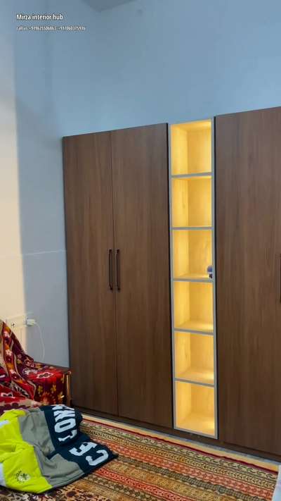 #WardrobeIdeas  #almirahdesign  #HingedDoorWardrobe  #openshelve  #profilelight_  #combinatnationmica_  #trendingdesign  #HomeDecor  #WallDecors  #BedroomDecor  #InteriorDesigner  #ModularKitchen  #modularwardrobe  #ModernBedMaking  #Modularfurniture work karane ke liye contact kare
whats.+919625506863
call.+917060375916 Saquib Mirza