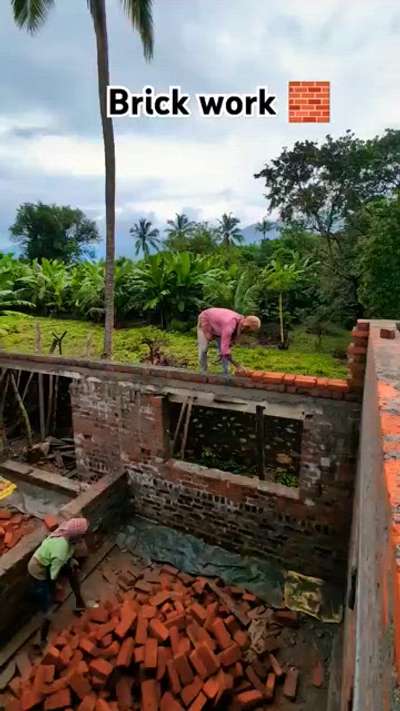 brick work 🧱 


#Palakkad ,#Home #HouseConstruction #ContemporaryHouse #constructionsite