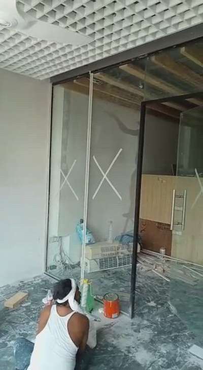 open cell ceiling or glass partition installation service