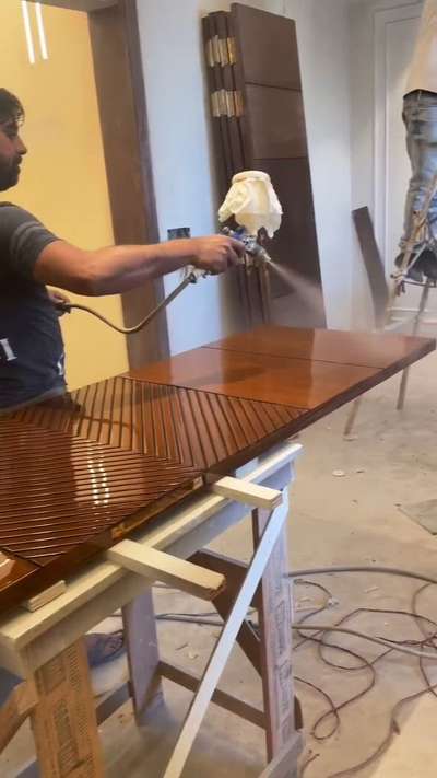 Flush Door finishing After PU polish