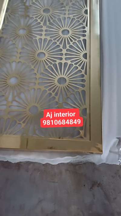 partition work in stainless steel with pvd coating exclusive Design customized available