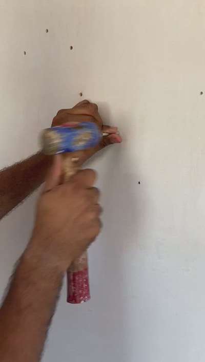 Nail fixing and removing on wall with gypsum plastering is simple and crack free..