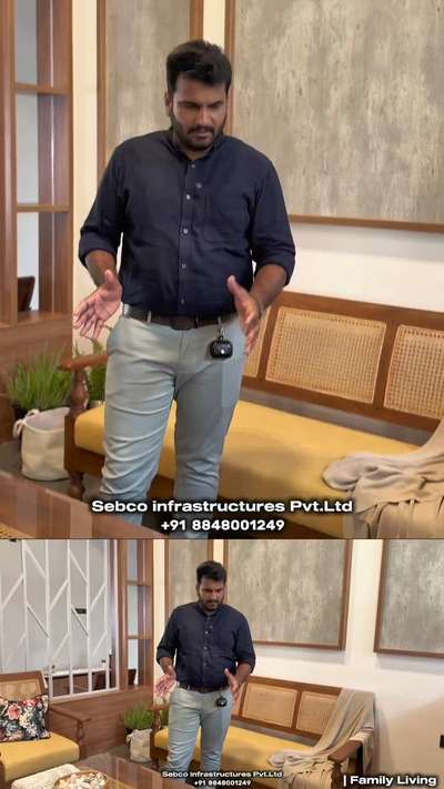 2700 Sq.ft ൽ സിംഗിൾ സ്റ്റോറിയിൽ നിർമിച്ച ഒരു മോഡേൺ ട്രോപ്പിക്കൽ വീട് 🏡
