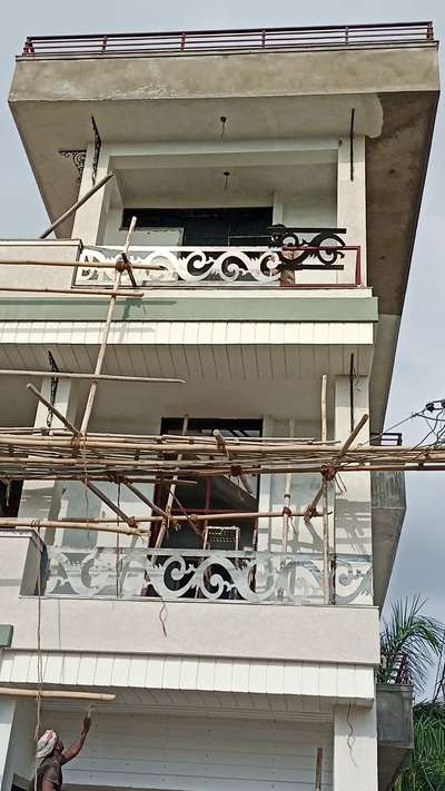 cnc machine cutting railing by Malik fabrication work kota raj
