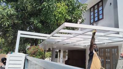#painting for tube structural work # ACP porch  #