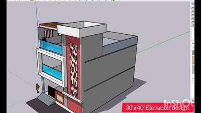 elevation design in 1200 Square feet (South West Facing) #tending #viralhousedesign #viralreels