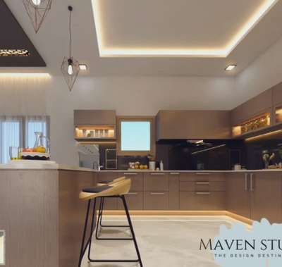 #KitchenIdeas #kitchen #modern_kitchen #breakfast_counter #kitchen_inspiration