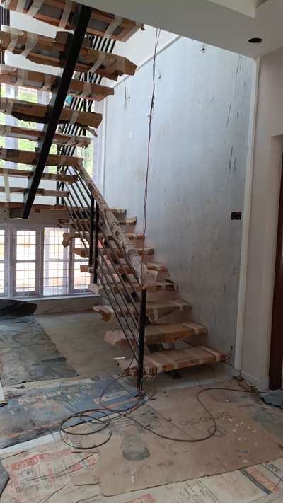 # Wooden stair # Hand rail work #