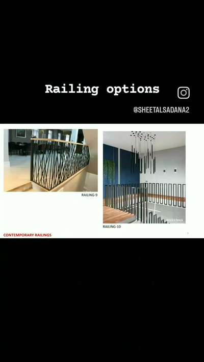 Railing options - Unboxing Interiors
#interiordesign #interiordesigner #interiordesignideas #interiordesigners #interiordesigns #interiordesigninspiration #interiordesigning #interiordesigninspo #interiordesignlovers #interiordesignblog #interiordesignerslife #interiordesigntips #interiordesignersofinsta #interiordesigntrends #interiordesigncommunity #interiordesignjakarta #interiordesignerlife #interiordesignphotography #interiordesignstudio #interiordesignblogger #interiordesignart