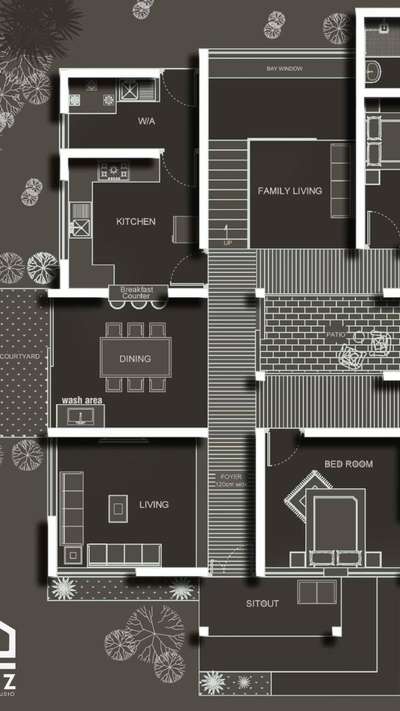 Area:-
Ground floor: 1545 sqft
First floor: 840 sqft