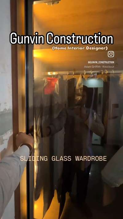 Our Sliding Glass Wardrobe…. #glasswardrobes #HomeDecor #InteriorDesigner #BedroomDecor