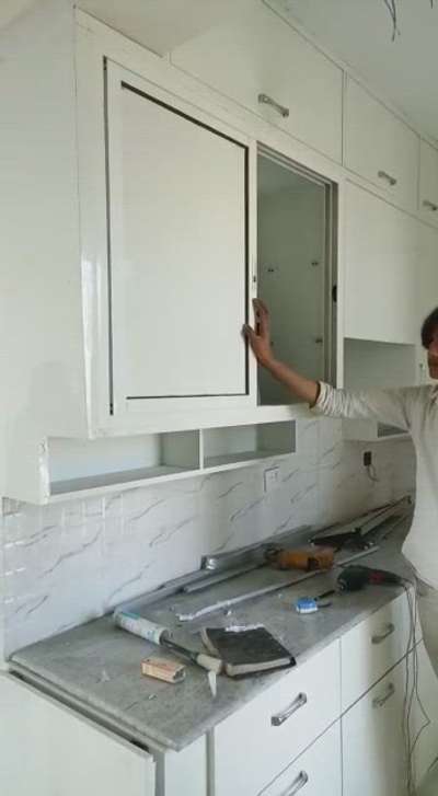 Aluminum kitchen sliding  
 window