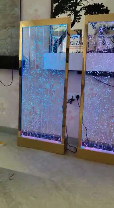 We offer lucrative price to interior designer, architech, builders and dealers for regular order and long term association.
Rates would be. INR 2900 per SFT Plus GST n transportation
Complete Plug n Play Model
 *Includes:*
 -1 year manufacturing warranty
- Multicolour Led lights
- Remote control for lights
- Your choice of Frame colour in  Steel - Silver, Gold, Black, Rose Gold

*Add ons:*
- Mobile App remote with many additional features @ Rs.3200
- Remote operated Bubble speed Adjustment device @ Rs.3000
- Installation on request and additional cost.

We look forward to working with you.

Thank you!