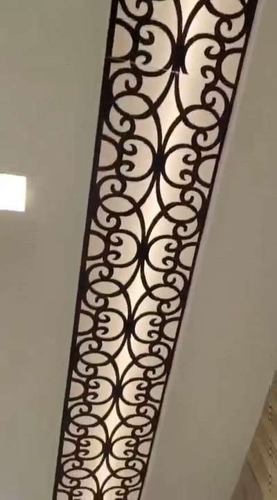 Acrylic brown cutting ceiling mein #cnc  #cnccutting  #InteriorDesigner  #ceiling  #shubhamcnc