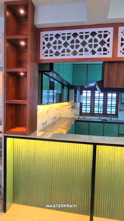 aluminium modular kitchen  #ModularKitchen  #5DoorWardrobe  #tvunits  #PrayerCorner  #washbasinDesign  #Shower_Cubicle_Partition