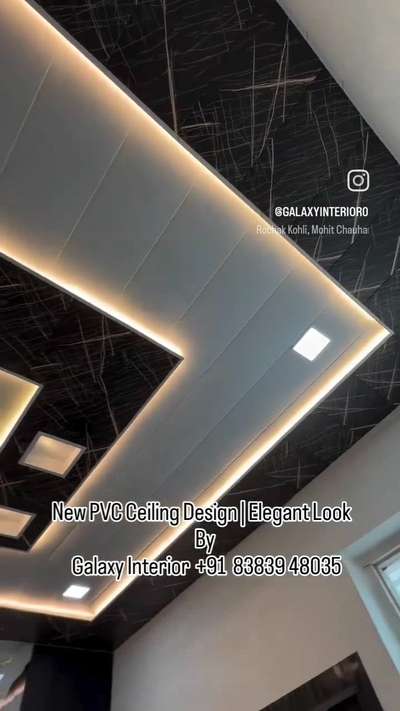 ✨ Ceiling sirf design nahi, feeling hoti hai!
Presenting our latest PVC Ceiling Work – elegance and perfection in every inch.
Trust Galaxy Interior to Design Dreams & Deliver Elegance.
📞 Contact for bookings

 #InteriorDesigner #PVCFalseCeiling #FalseCeilinideas #koloapp #kolohindi #HomeDecor #MAKEOVER #HouseRenovation