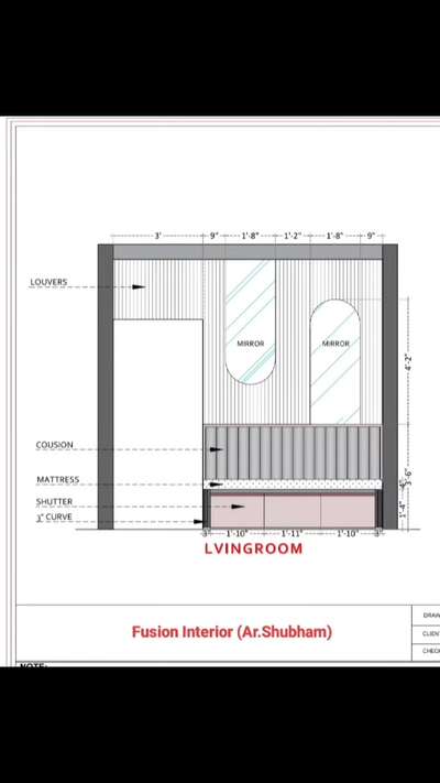 Bedroom Drawing 2D and 3D  #drawing  #interior  #bedroom