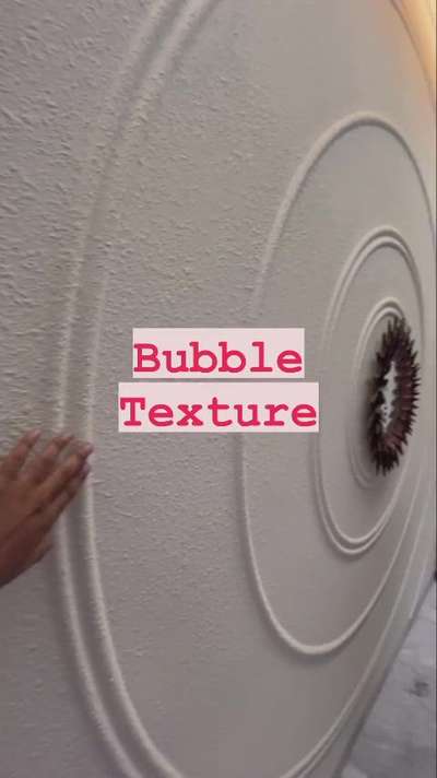 bubble texture  #TexturePainting #LivingroomTexturePainting