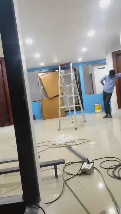 steel door showroom work in progress at Thrissur #Steeldoor  #steeldoorfranchisee