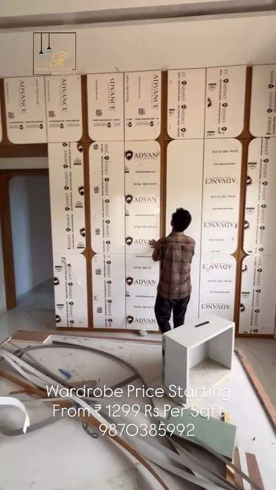 Wardrobe price starting from ₹1299 
Rs per sqft  #4DoorWardrobe  #WardrobeIdeas  #WardrobeDesigns