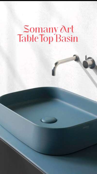 SOMANY TABLE TOP WASHBASIN
SERIES: VELENA ART
FINISH: MATT, CERAMIC, OVAL SHAPED, ATTRACTIVE COLOURS, CLASSY LOOK, SUITABLE FOR BOTH RESIDENTIAL & COMMERCIAL PURPOSES.

#somany #tabletopbasin #ovalshape #sanitaryshopping #mattfinish #trendingdesign #attpractive