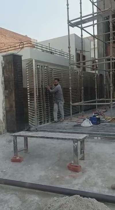 stainless steel sliding door installation