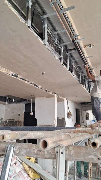 Magnetic light track installation  #Electrician