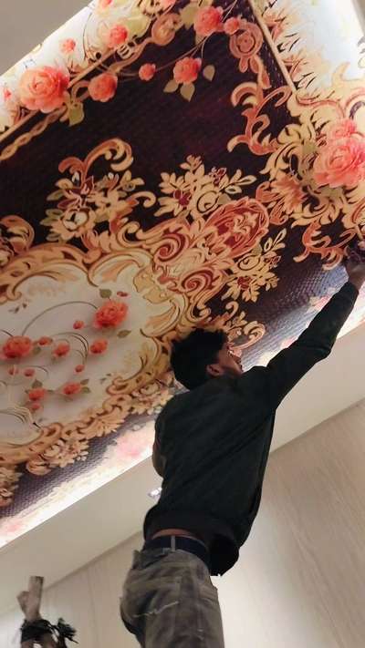 new fall ceiling design  #cielingdesign  #popceiling  #InteriorDesigner  #Online  #hardwork  #pvcwallpanel