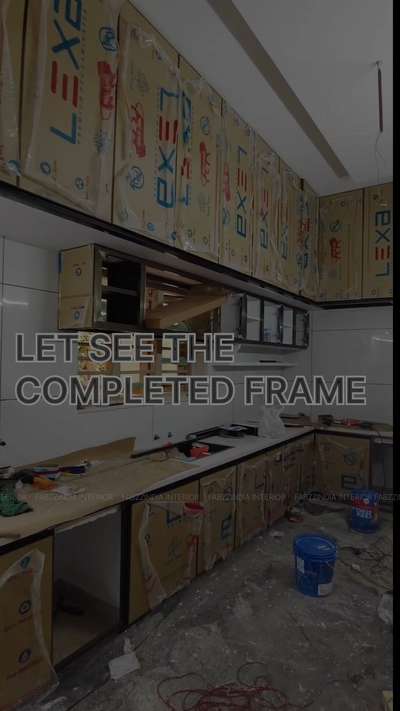 💎completed version  #ModularKitchen  #uniqueinteriorssolution  #KitchenIdeas  #InteriorDesigner  #Architect  #LivingroomDesigns  #LivingRoomTV  #livingpartition  #WardrobeIdeas