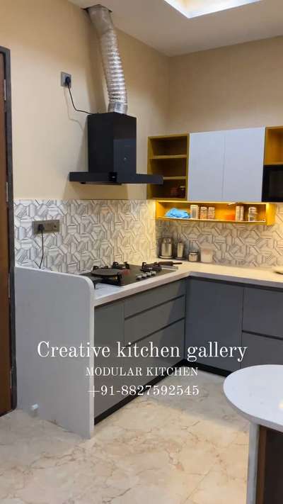 MODULAR KITCHEN MANUFACTURER BY Creative Kitchen Gallery 
Any Enquirie call Now +91-91-8827592545
8 feet x 10" feet C shap  modular kitchen
Design & manufacturing By @creativekitchengallery
In Indore
CUSTOMER:- vikas Agrawal Ji 
CARCASS:- HDHMR
FINISHES:- PU FINISH 
HARDWARE:- @hafele_india
SITE ADDRESS:- Vima nagar, Indore
#kitchendesign #hettichkitchen #indorecity #interiordesign #ɪɴᴛᴇʀɪᴏʀᴅᴇsɪɢɴɪɴsᴘɪʀᴀᴛɪᴏɴ