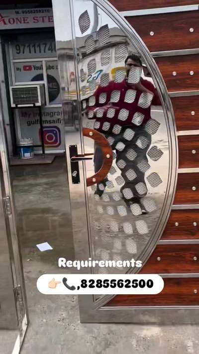 ss steel304 safety door requirements 📞 
. bismillahfabrication welding work 🙏🏻 
.
.
steel gate door grill faibersaid covering work delhi 
.
.
.
.
 #kolo  #steeldoor  #doors  #door  #steelgate  #steeldesign  #moderngate  #moderndoors  #trendingdesign  #trendingdoors  #koloapp  #kolodelhi  #koloviral  #kolofolowers  #koloview  #trendingkoloaap