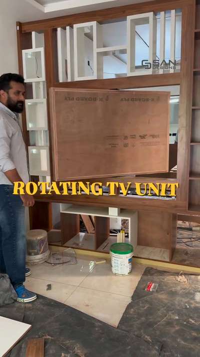 Rotating TV Unit #tvunits #rotatingtvunit #rotatingunit #InteriorDesigner