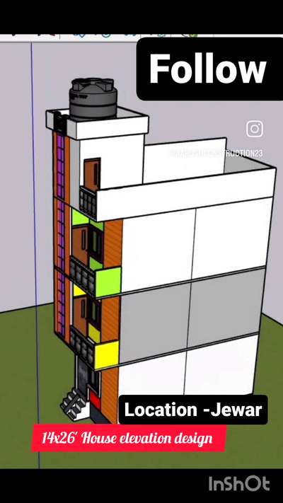 14'x26'Elevation Design #trainingroom #training #viralkolo