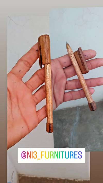 wooden pen made by me  #artist #art  #woodenartwork #handicraft #HomeDecor