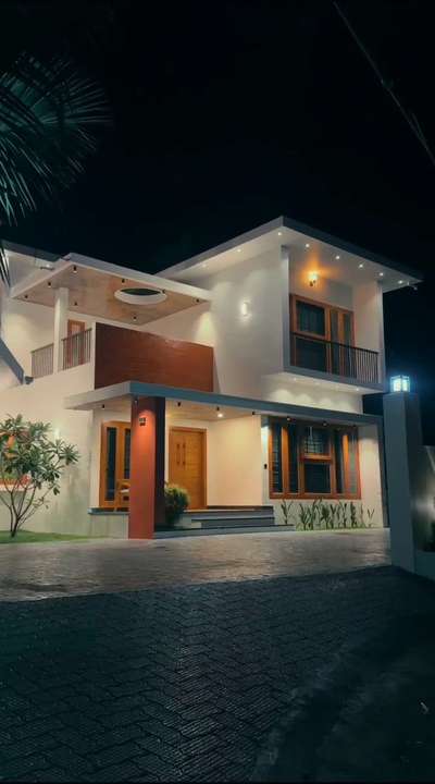 Completed tropical residential house. 3 bedrooms in ground floor and 2 bedrooms in fist floor. totally 2337 Square feet. exterior courtyards provided in back yard  #architecturedesigns  #InteriorDesigner   #KeralaStyleHouse  #courtyards  #exteriors  #aanganarchitecurestudio
