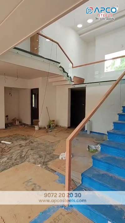 ✨ Modern Glass & Mahogany Wood Handrail Design ✨
Stylish look + Premium finish = Perfect for Kerala Homes 🏡