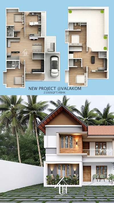 2100 sqft/4bhk @ vaalakom🥰🥰🥰🥰